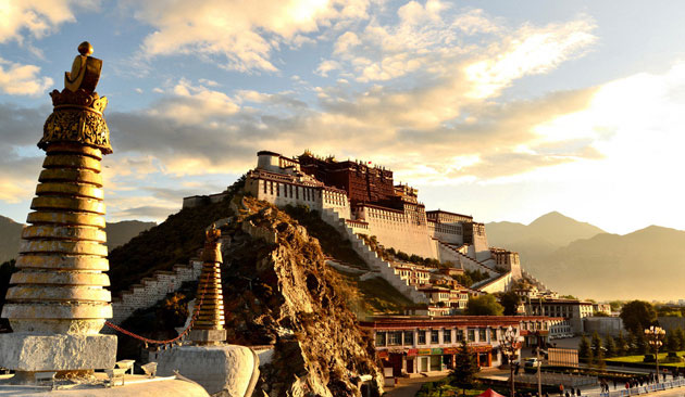 Der Potala Palast, Wahrzeichen für Lhasa