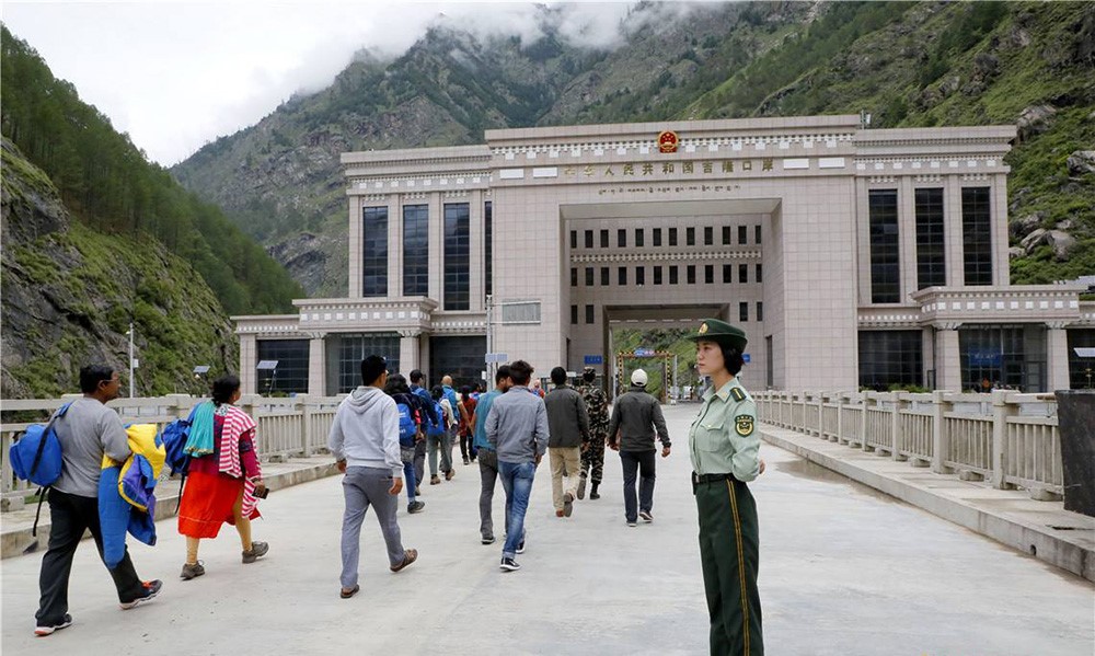 Gyirong an der tibetisch-nepalischen Grenze