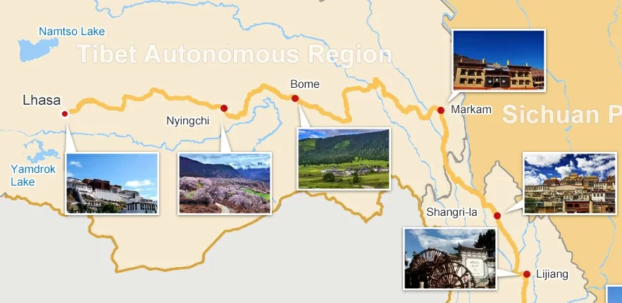Die Straße von Yunnan nach Lhasa Die Straße von Yunnan nach Lhasa