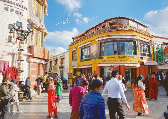 Lhasa Innenstadt Lhasa Innenstadt