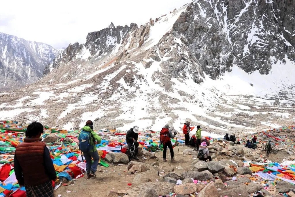 Das Dröma La Pass, das höchste Ort während der Kailash Umrundung Das Dröma La Pass, das höchste Ort während der Kailash Umrundung